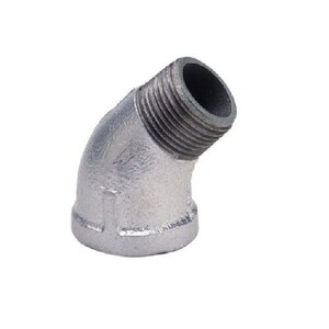 50mm (2") Elbow Threaded M&F - Gal Mal 45° degrees