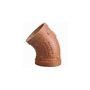80mm (3") Elbow Grooved 45d - Cast Iron