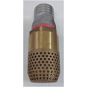 SPECIAL - Brass Foot Valve w/- 80mm (3") Hose Tail