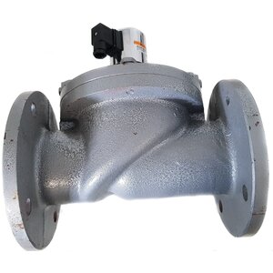 80mm (3") Electric Shutoff Valve, Flanged Ends - Cast Iron