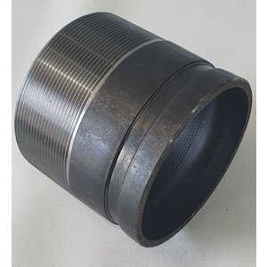 100mm (4) Rolled Grooved Toe Nipple - Male NPT Thread (NPT), Steel