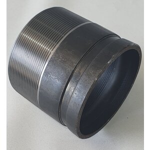 100mm (4) Rolled Grooved Toe Nipple (BSPT) - Steel