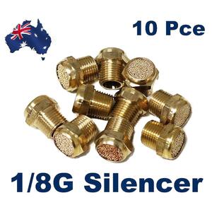 10 x  Pneumatic Air Valve Brass Button Silencer 1/8" Thread