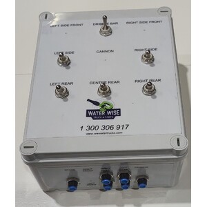 Six (6) Function Pneumatic Switch (SMC Switches) in Cab Control Plastic Box