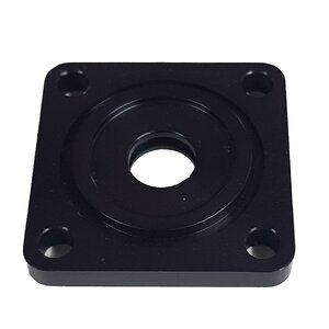 Electric Water Cannon Worm Drive End Cap - Black Anodised Aluminium