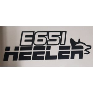 Sticker - E651 HEELER - Cut Out