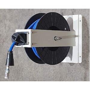 Air Hose Reel With 40 feet of 3/8" Hose with 1/4" Nitto Type Fittings