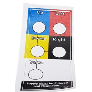 Sticker - Bulk Head-Joystick Box - 5 Hole