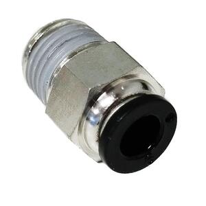 Air Fitting Stud 6mm Airline x 1/4 Male Push Fit