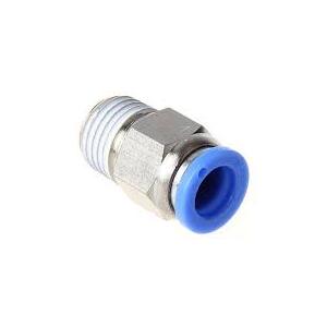 Air Fitting Stud 8mm Airline x 1/4 Male Push Fit