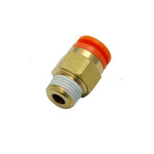 Air Fitting Stud 1/4" Airline x 1/4" Male Push Fit