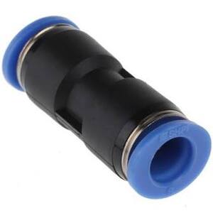 1/4" to 6mm Push Fit Adapter - Plastic