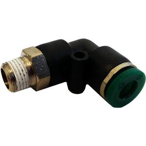 Air Fitting Elbow Plastic Push Fit 6mm X 1/8