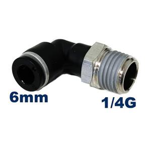 10 x Pneumatic Air Fitting Elbow Male 6mm x 1/4