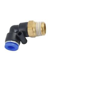 8mm 20x Pneumatic Male Elbow Connector Tube OD 5/16" X NPT 1/4 PU Air Push In 