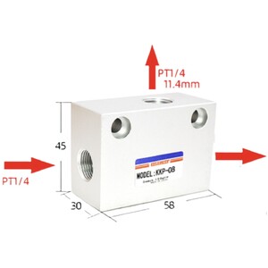 6mm x 1/4 Quick Exhaust Valve - Block Type