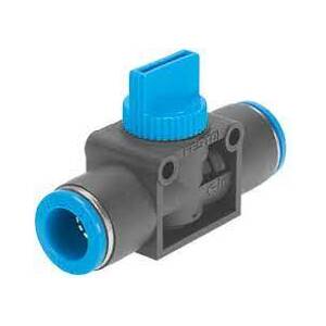Air Fitting - Tube Connector Push Fit 6mm Pneumatic Shutoff  Valve