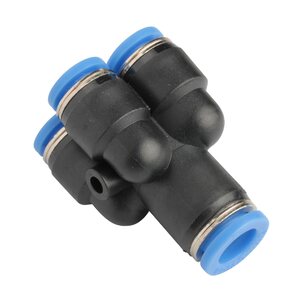 Sydien 6mm to 6mm Push to Connect Pneumatic Fittings Plastic Y Splitter Union 20 Pcs 