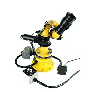 E651 Electric Water Cannon Automatic (in cab) Adjustable Nozzle - Australian Made Low Profile 3" Flange Base, 2 1/2" waterway
