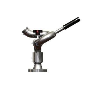 80mm (3") Firepro Manual Cannon 316 Stainless Steel w/ Adjustable Nozzle and Butterfly Valve