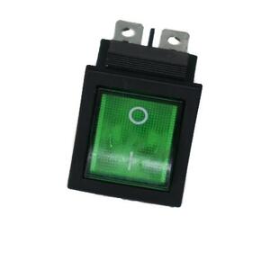 Electric On-Off Switch- 12 or 24V (in cab) Green -  AGM Type